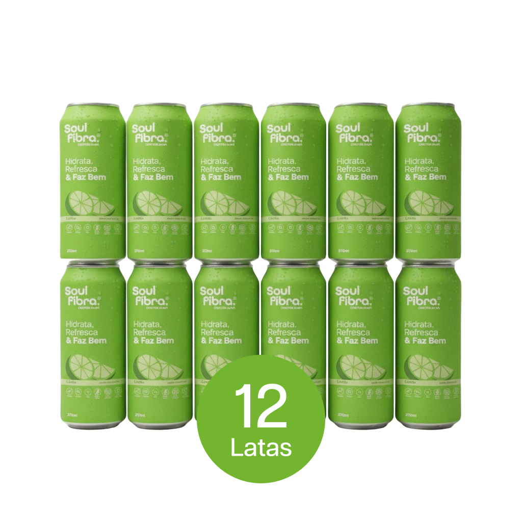 Kit 12 Latas SoulFibra Limão