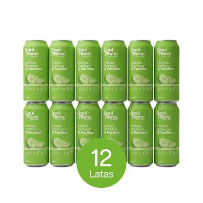 Kit 12 Latas SoulFibra Limão