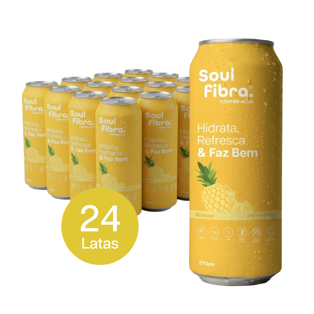 Kit 24 Latas SoulFibra Abacaxi