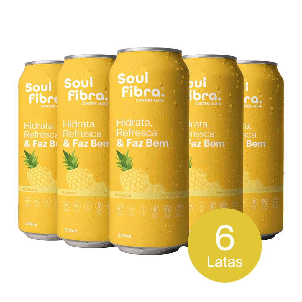 Kit 6 Latas SoulFibra Abacaxi