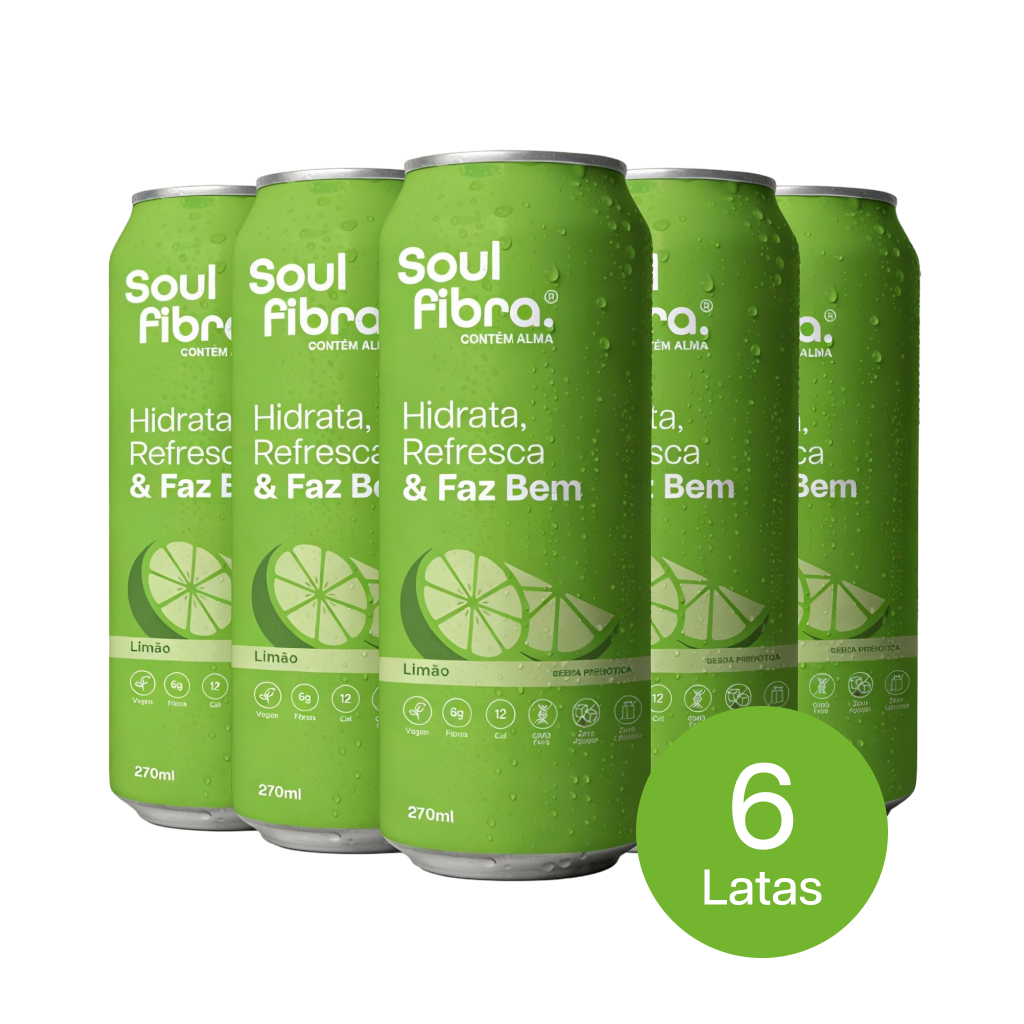 Kit 6 Latas SoulFibra Limão