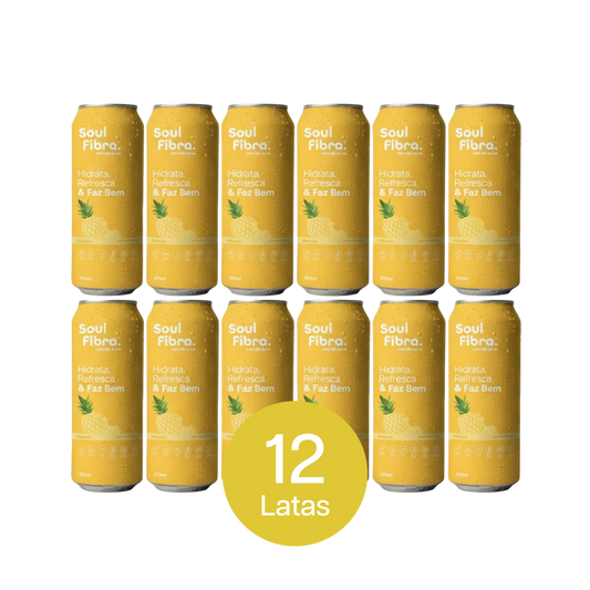 Kit 12 Latas SoulFibra Abacaxi