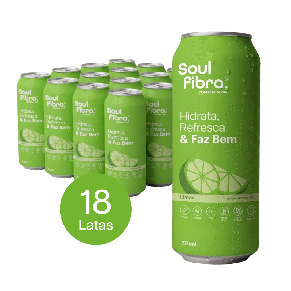 Kit 18 Latas SoulFibra Limão