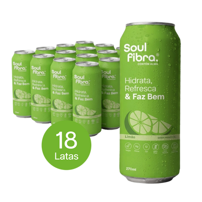 Kit 18 Latas SoulFibra Limão